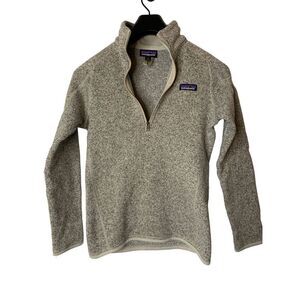 Patagonia Better Sweater 1/4 zip fleece pullover gray women's size XS
